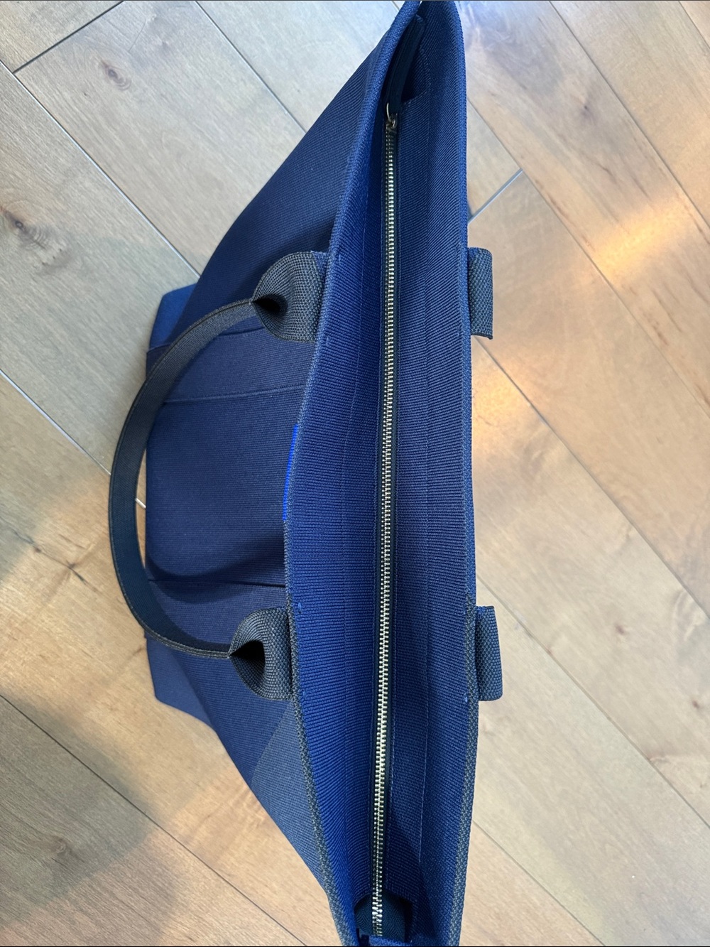 Rothy's Navy and Dark Blue Canvas Tote with Dual Handles - Picture 5 of 5